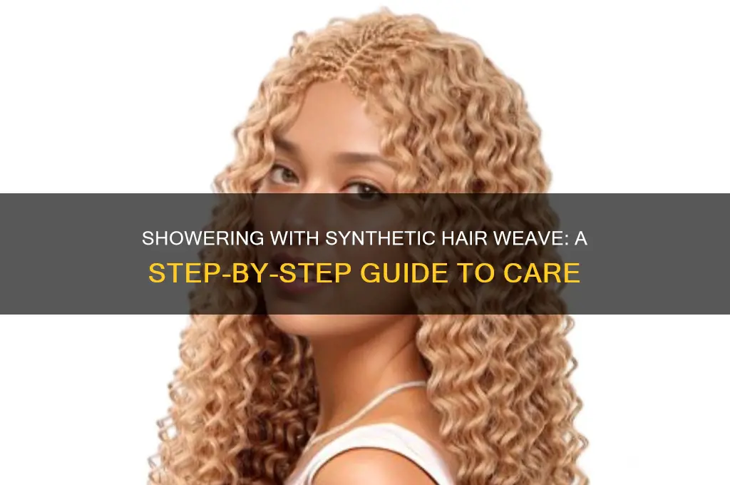 how to shower dry weave with synthetic hair