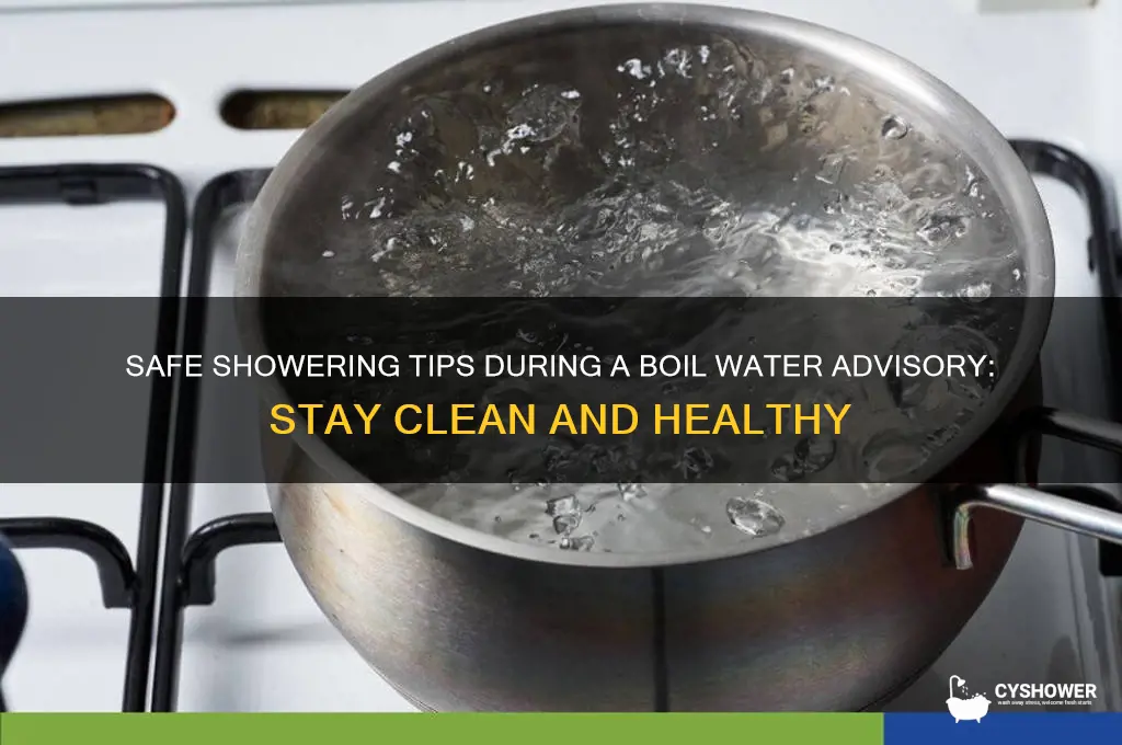 how to shower during a boil water advisory