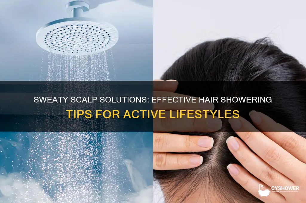 how to shower hair when you sweat