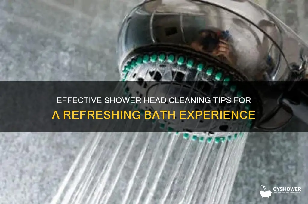 how to shower head cleaning