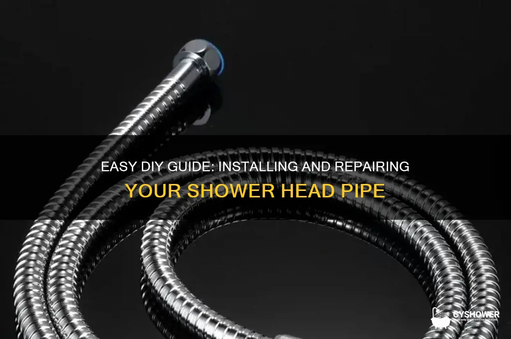 how to shower head pipe