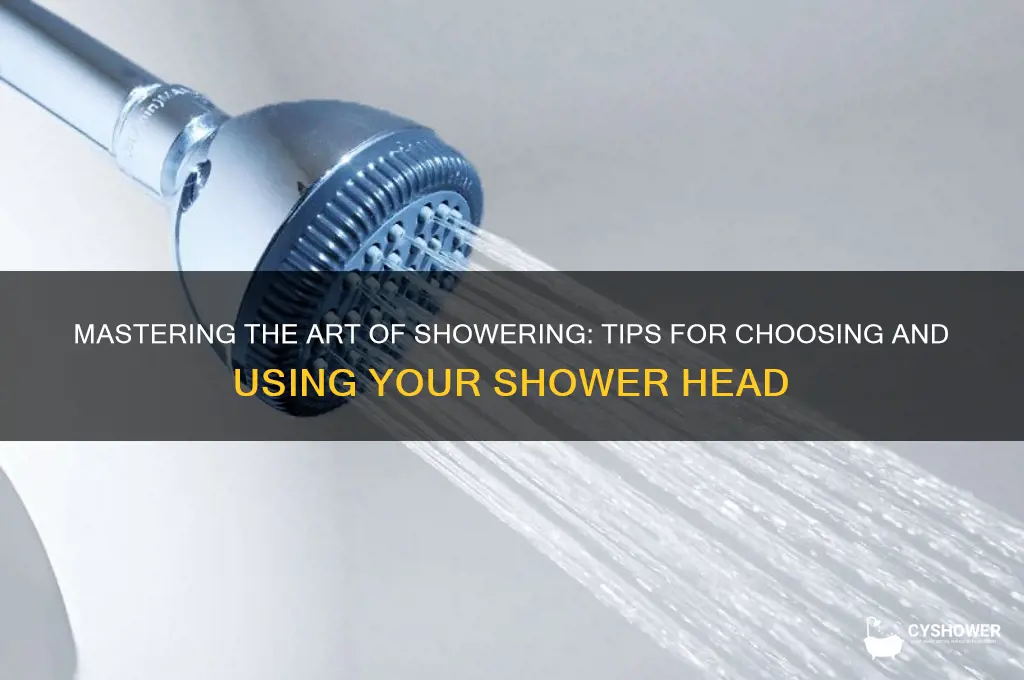 how to shower head