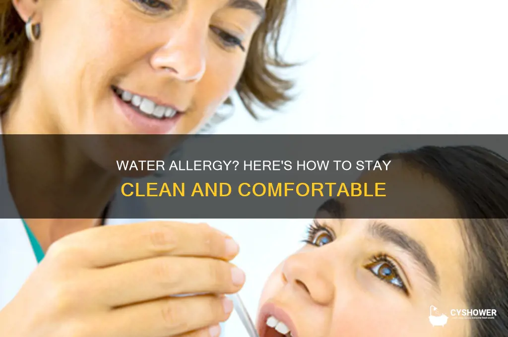 how to shower if allergic to water