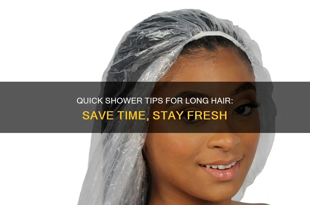 how to shower in less than 10 mins long hair