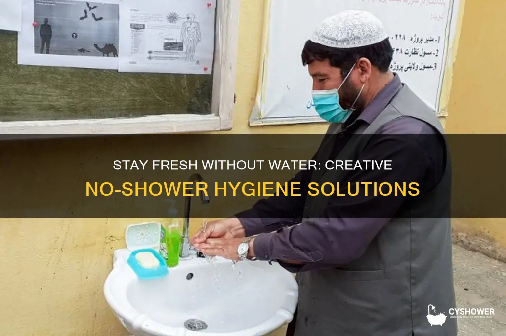how to shower no water