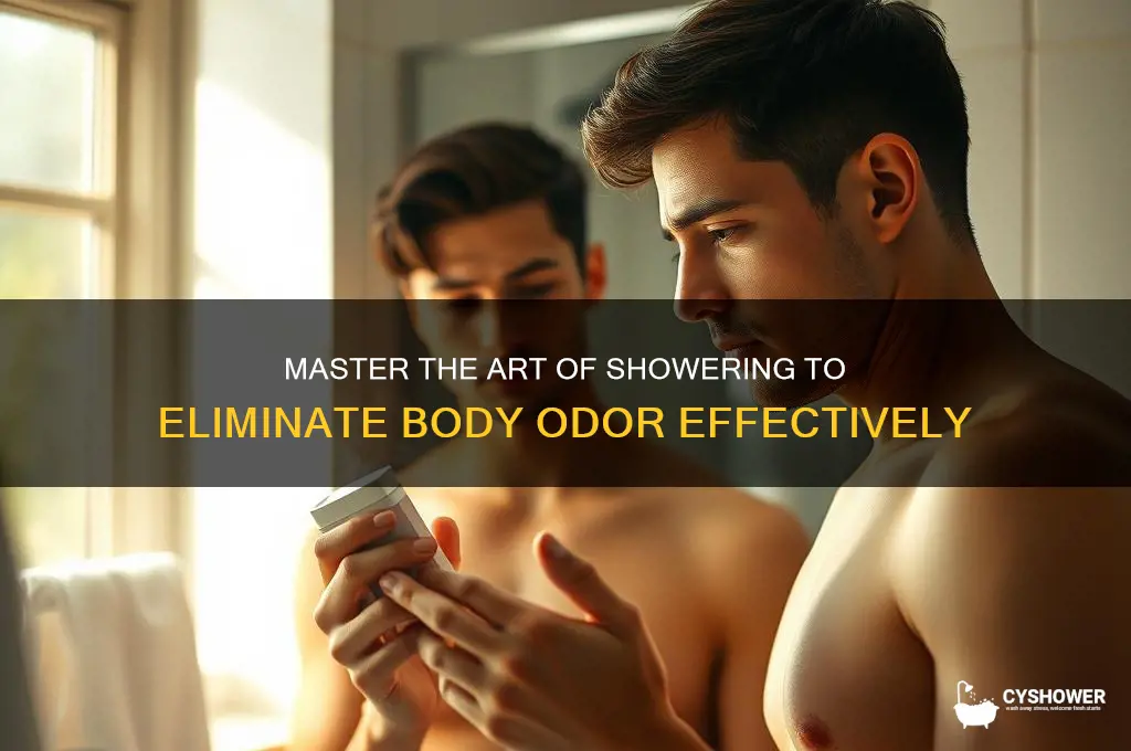 how to shower properly to get rid of bo