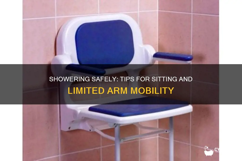 how to shower sitting can