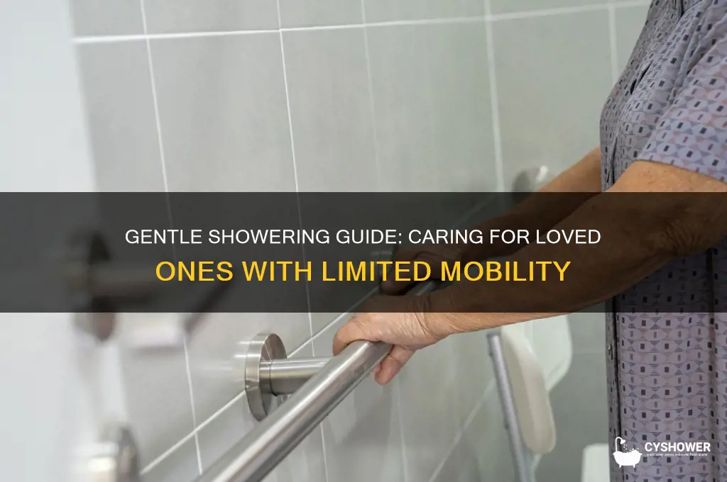 how to shower someone who can