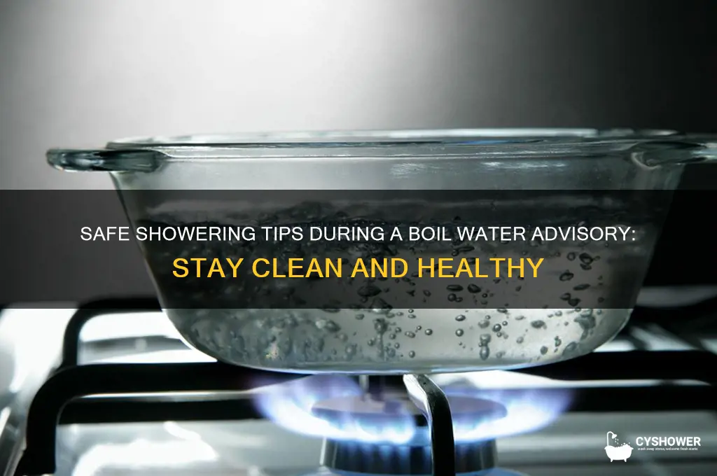 how to shower under boil water notice