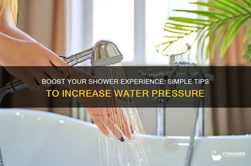how to shower water pressure