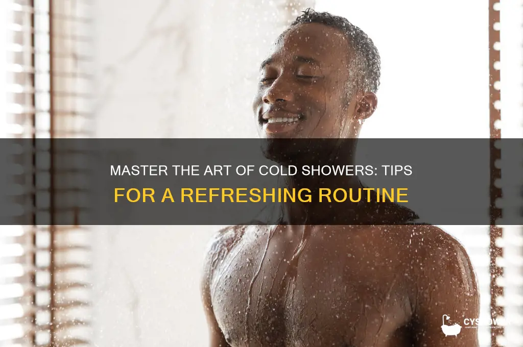 how to shower with cold water