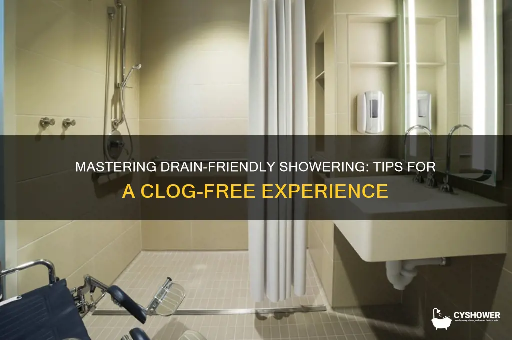 how to shower with drains