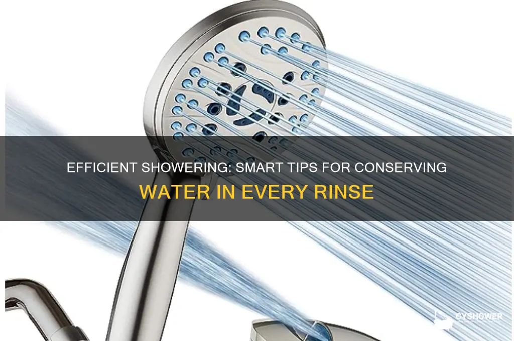 how to shower with limited water