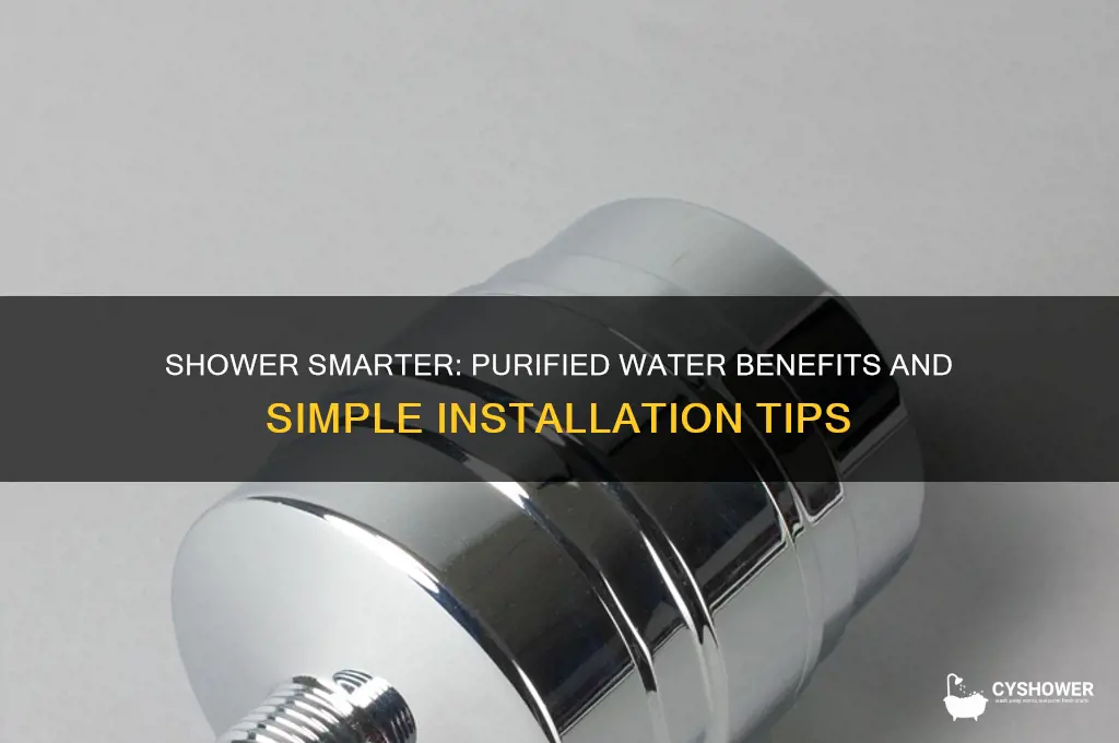 how to shower with purified water