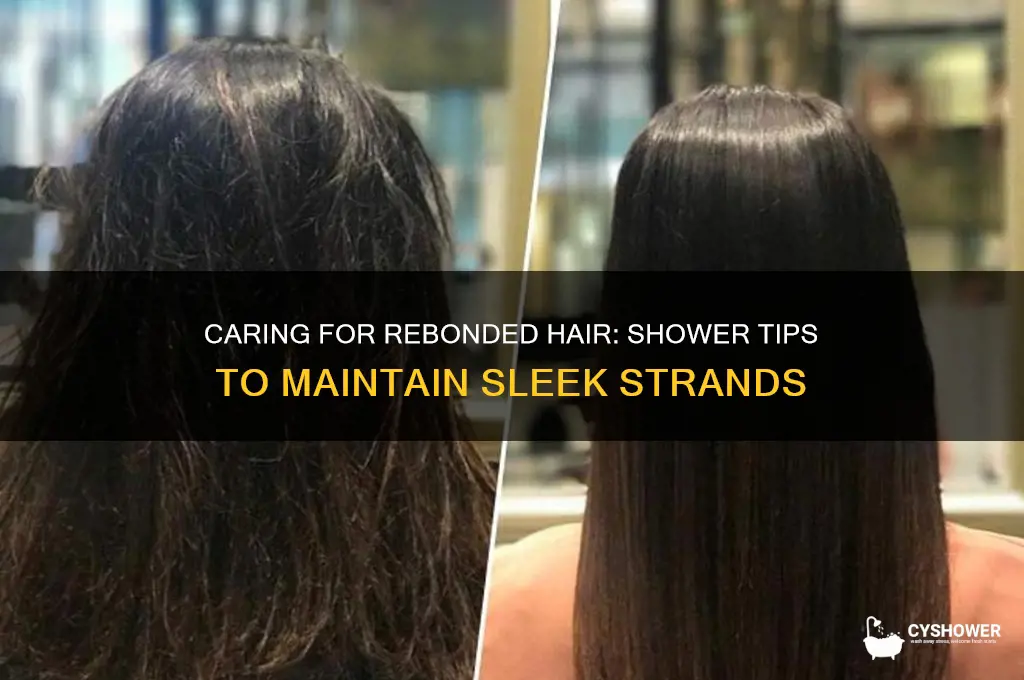 how to shower with rebonded hair