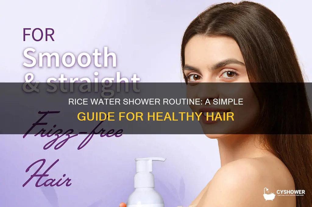 how to shower with rice water