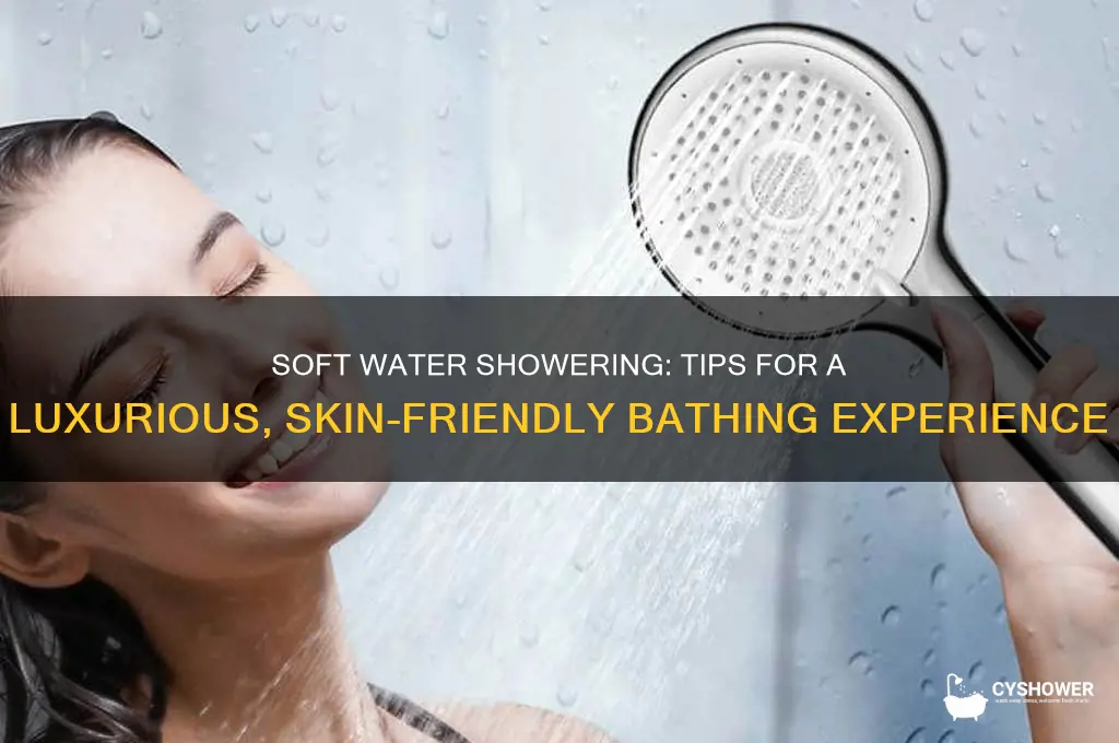 how to shower with soft water
