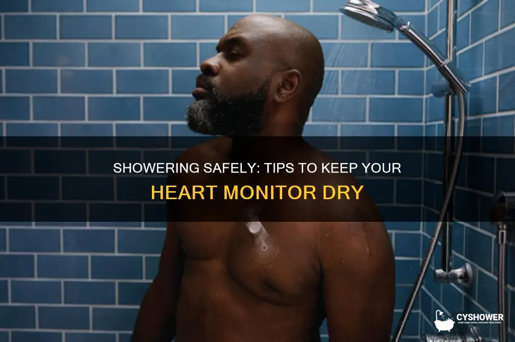 how to shower without getting 14 day heart monitor wet