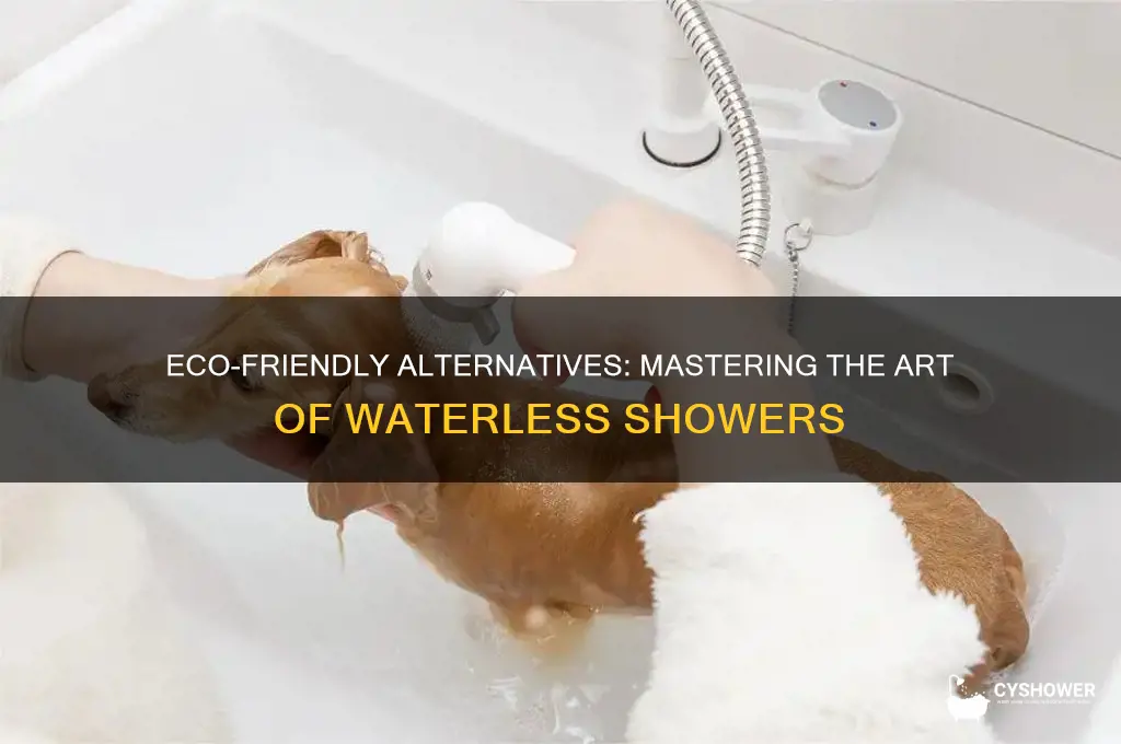 how to shower without water