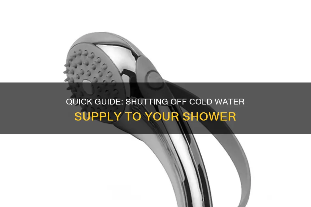 how to shut off cold water supply to shower