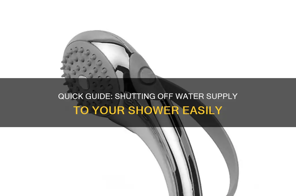 how to shut off the water to a shower