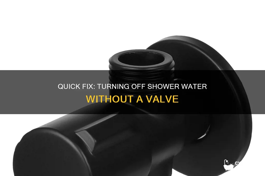 how to shut off water to shower without valve