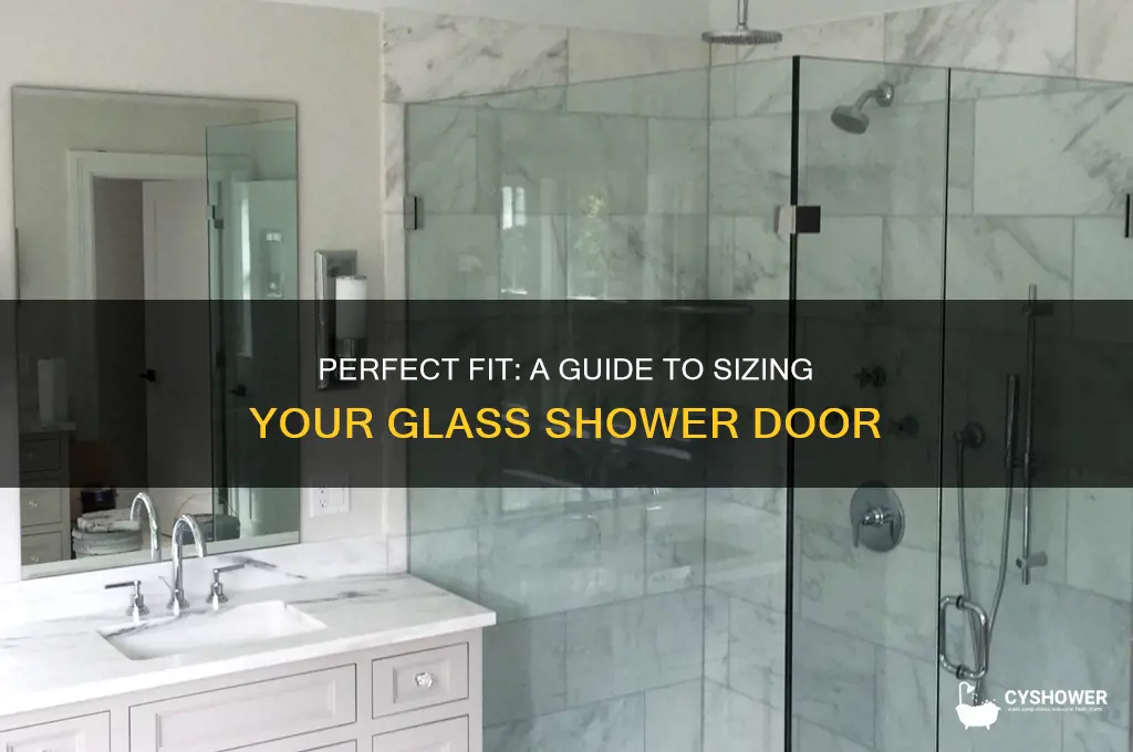 how to size a glass shower door