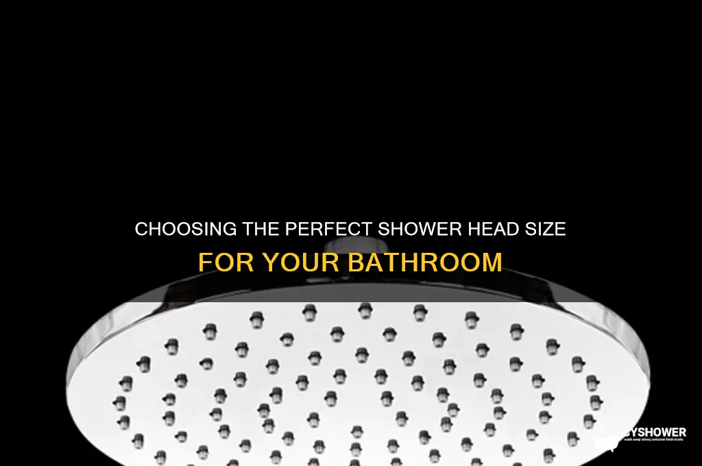 how to size a shower head