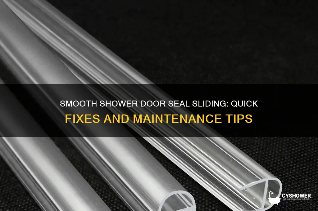 how to slide on shower door seal