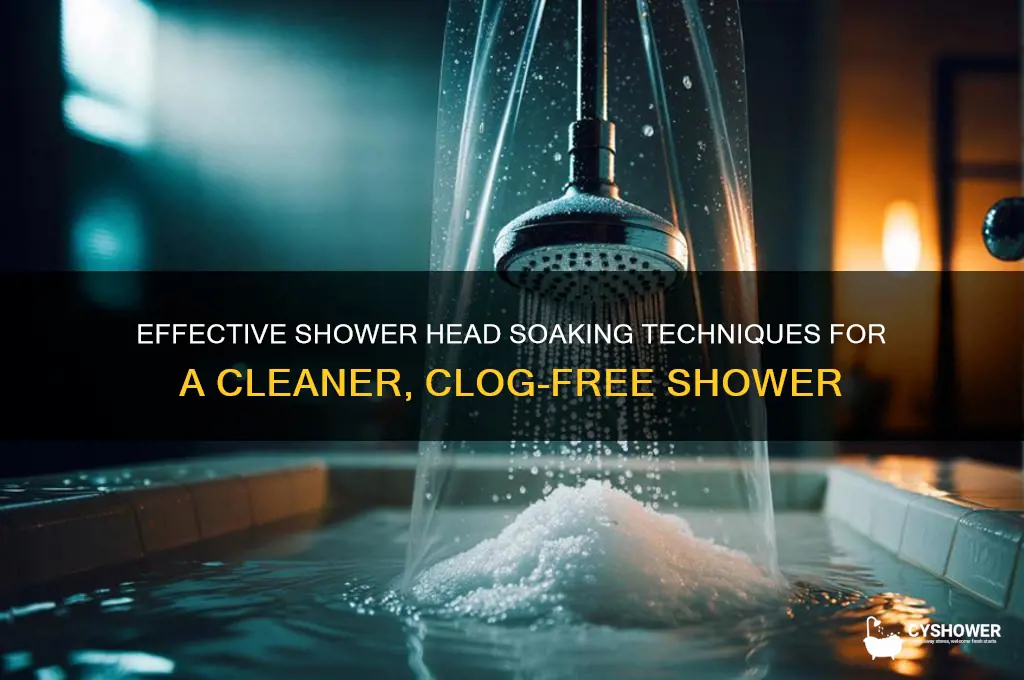 how to soak shower head