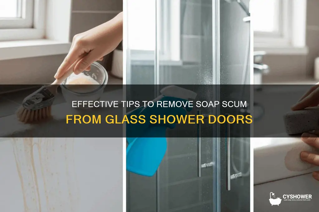 how to soap scum from glass shower doors