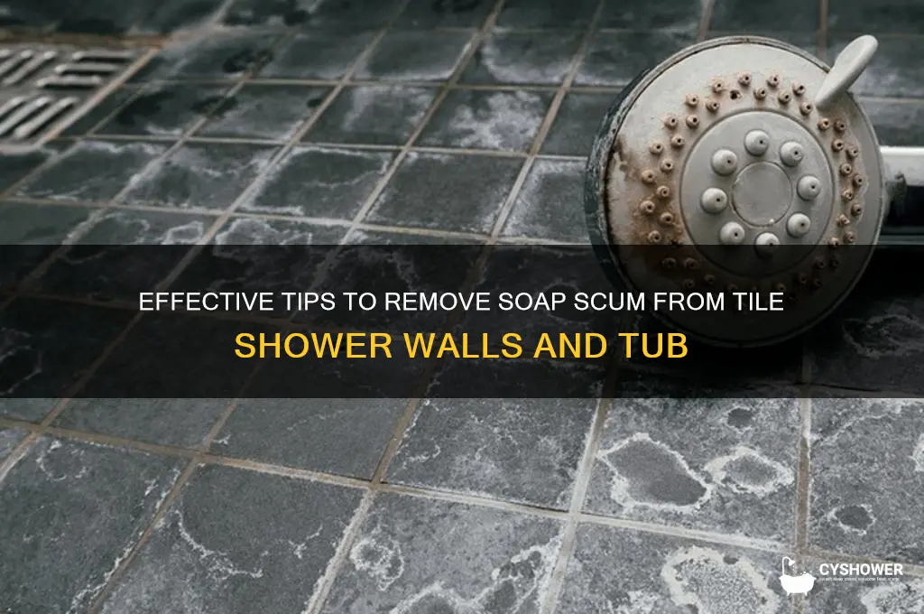 how to soap scum tile shower walls tub