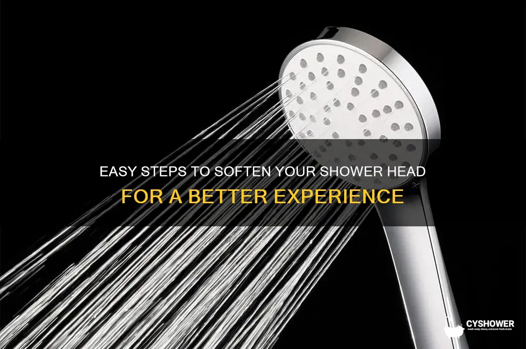 how to soft in a shower head