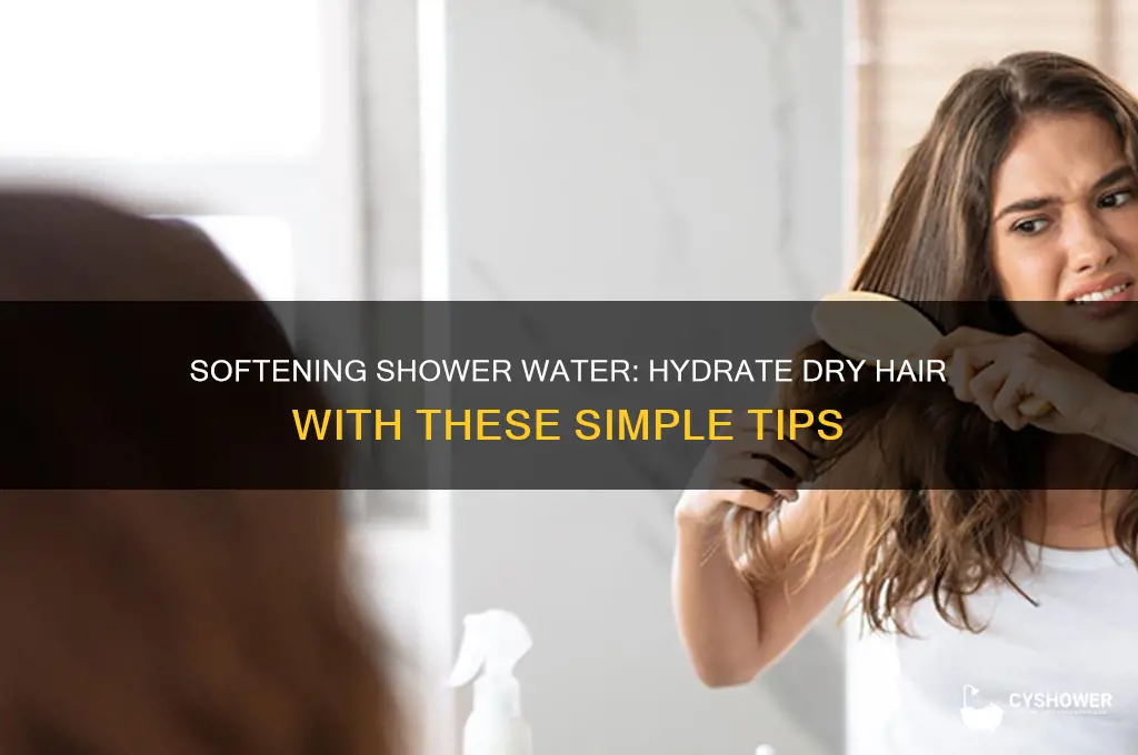 how to soften shower water for dry hair