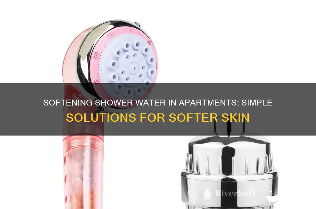 how to soften shower water in apartment