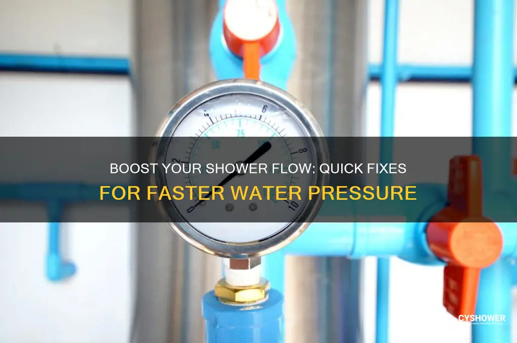 how to speed up shower water