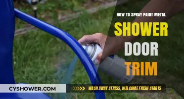 Revamp Your Shower: Spray Painting Metal Door Trim Made Easy