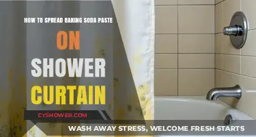 Easy Baking Soda Paste Application for a Clean Shower Curtain