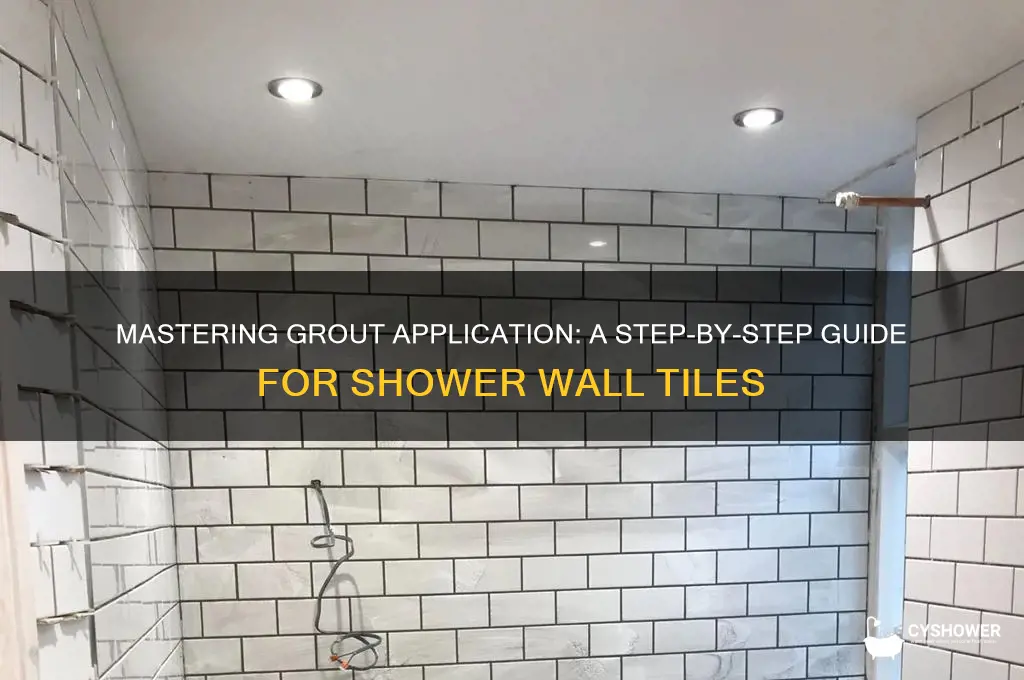 how to spread grout on shower wall tiles
