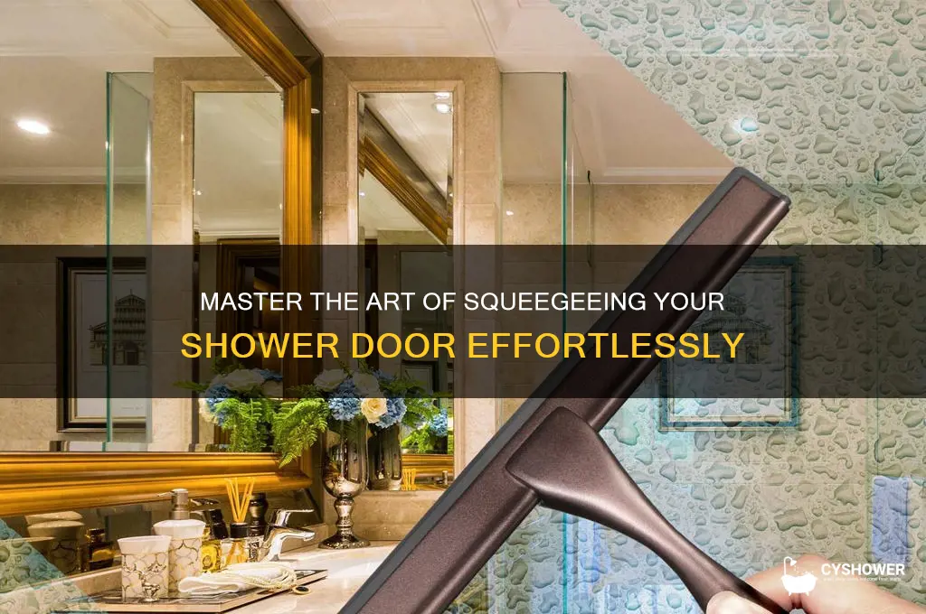 how to squeegee a shower door
