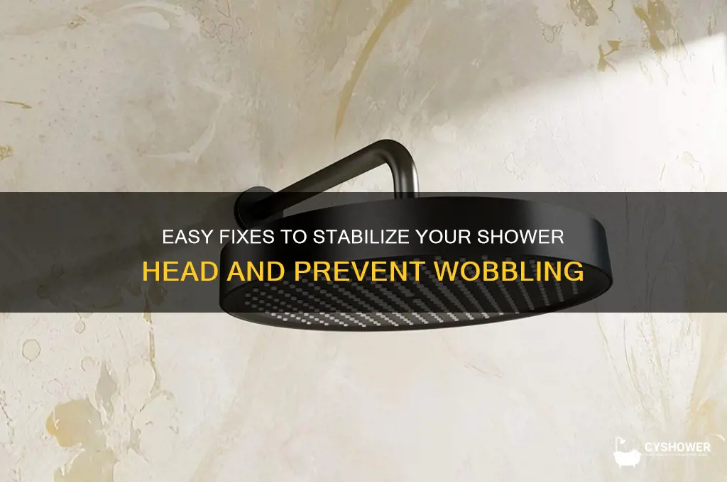 how to stabilize shower head