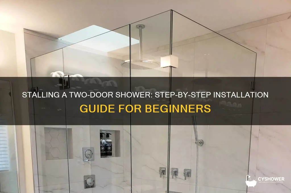 how to stall two door shower