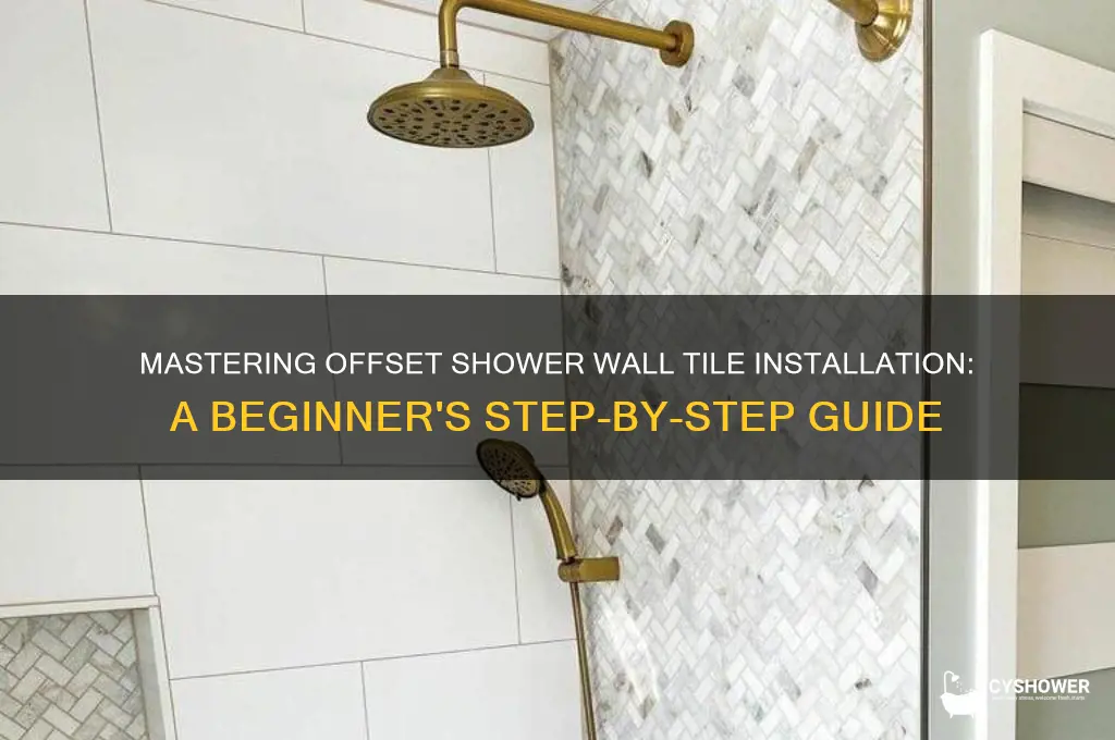 how to start shower wall tile with offset