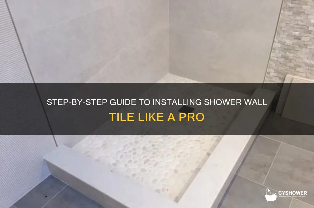 how to start shower wall tile
