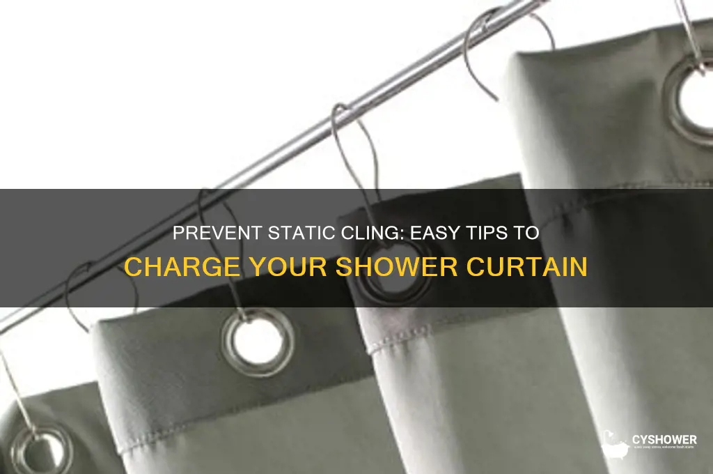 how to static charge shower curtain