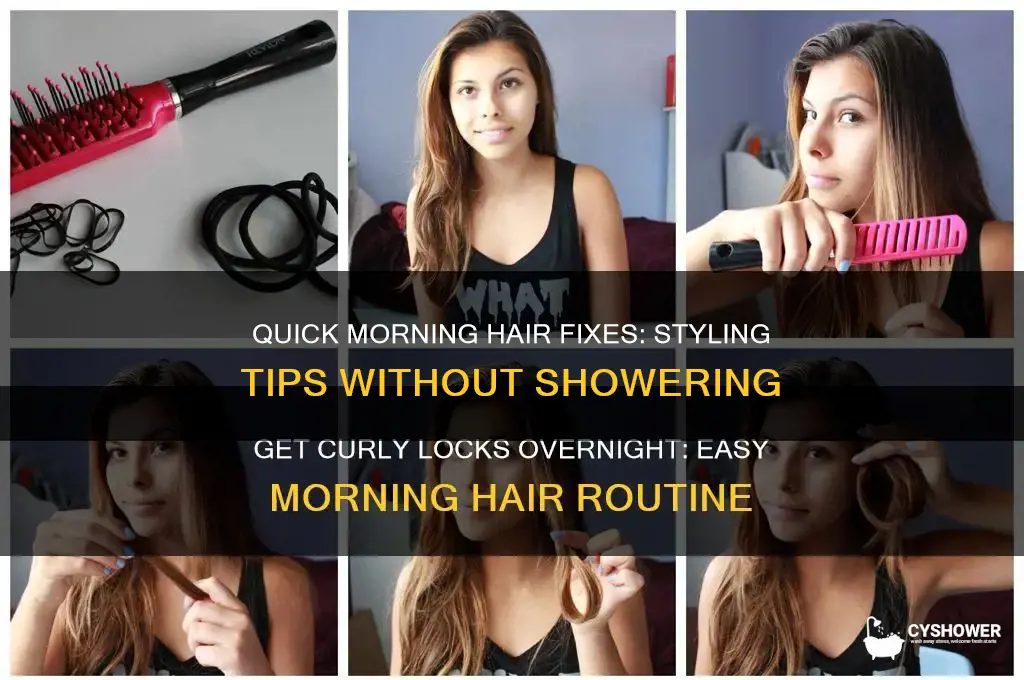 how to stlye hair in morning with no shower