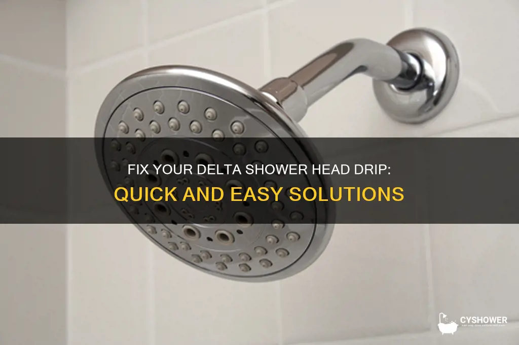 how to stop a delta shower head from dripping