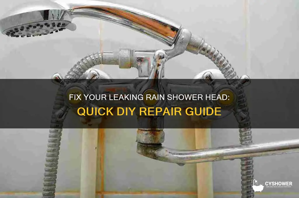 how to stop a leaking rain shower head