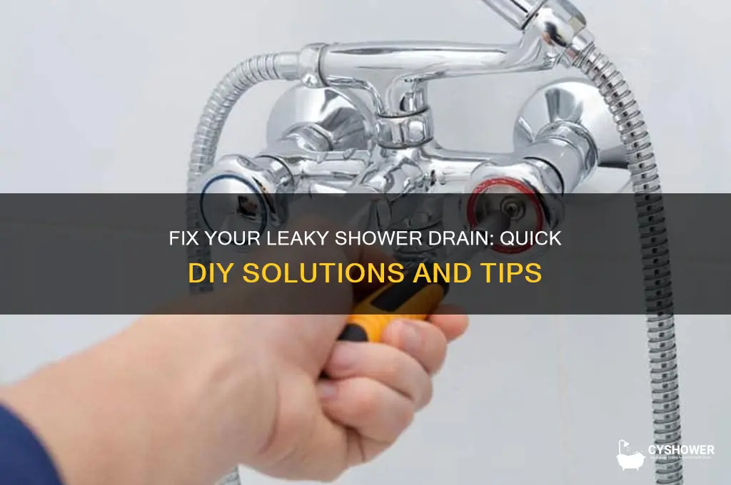 how to stop a leaky shower drain
