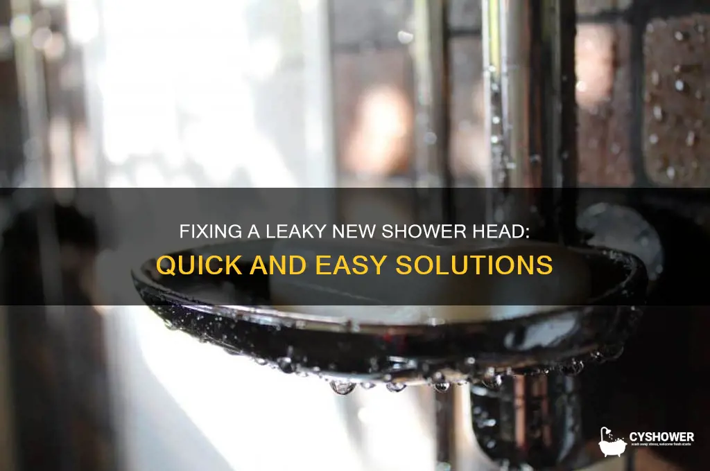 how to stop a new shower head from leaking
